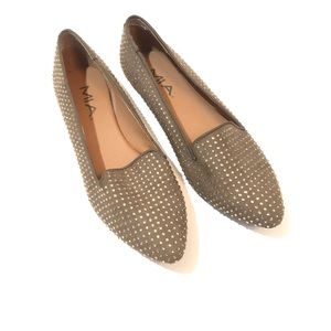 MIA Brown Pointed Toe Flats Size 8